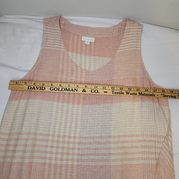 J. Jill Pure Jill Linen Blend Striped Maxi Dress sz M - Picture 5 of 10